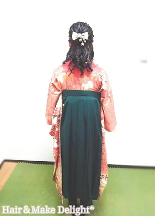 ロング ヘアアレンジ Hair&Make  Delight*のヘアスタイル