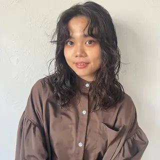 セミロング アレンジ/レトロパー マ/眉/atsumiのヘアスタイル