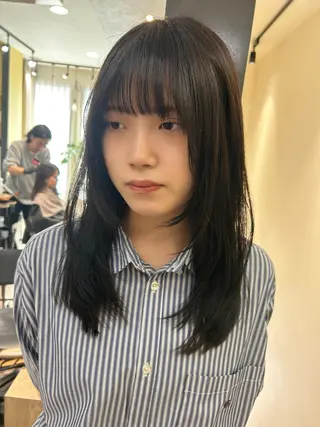 ロング カラー hub hair レイヤー/透明感のヘアスタイル