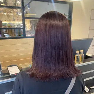 ミディアム カラー スナコザワ レナのヘアスタイル