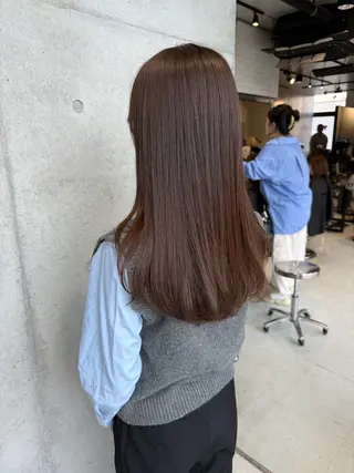 セミロング カラー 【銀座】艶髪/上品な カラー特化/涼/駅近のヘアスタイル