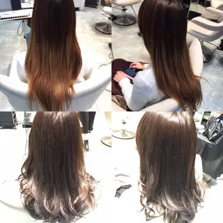 ミディアム セミロング ロング カラー Re:ta KANZOのヘアスタイル