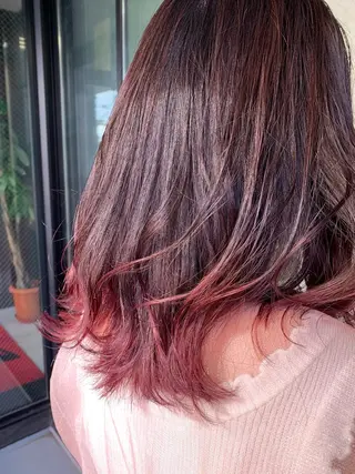 セミロング マルナ本店 ペコのヘアスタイル
