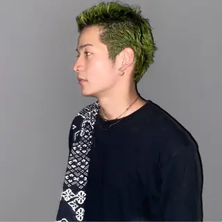 ショート カラー メンズ hair salon　丹tan所属・Rena✴︎トレンド ×スタンダードMIXのヘアスタイル