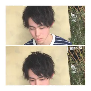 ショート パーマ ヘアアレンジ メンズ ange☞ soutaのヘアスタイル