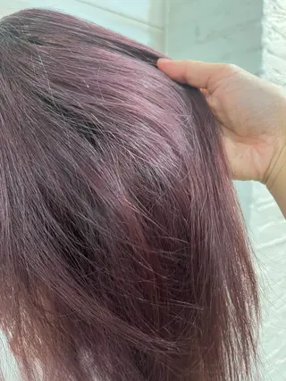 セミロング カラー 小顔カット/ 韓国レイヤー/真結のヘアスタイル