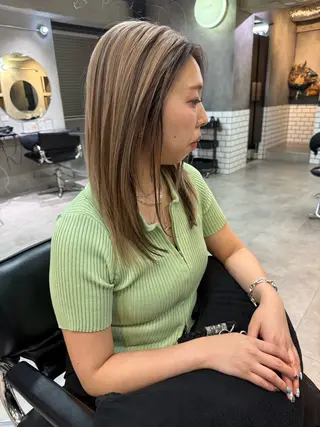 ミディアム カラー 韓国系/ダブルカラー /トグチリンカのヘアスタイル