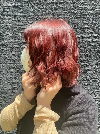 ミディアム パーマ qpula misuzuのヘアスタイル
