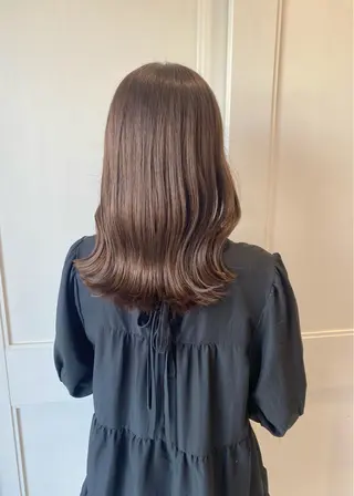 セミロング カラー Ayuna /透明感カラーのヘアスタイル