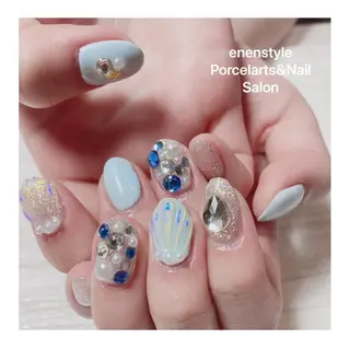 ミディアム ネイル 👑enen style👑のネイルデザイン