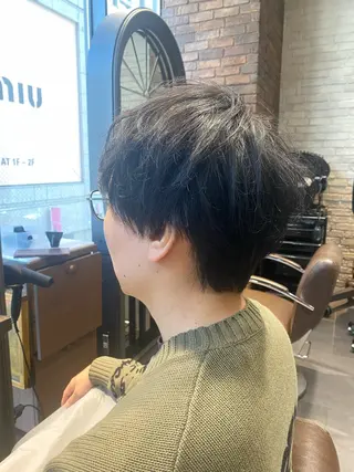 ショート パーマ メンズ 韓国ヘア/銀座/艶髪 /MINX/ウチダのヘアスタイル