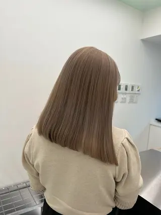 カラー 透ける透明感カラー 🤍anju🎀のヘアスタイル