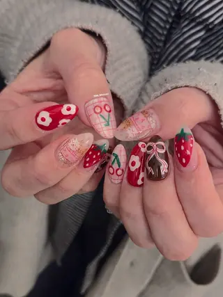 ネイル 3dパーツ/流行り 👧shushu❤️のネイルデザイン