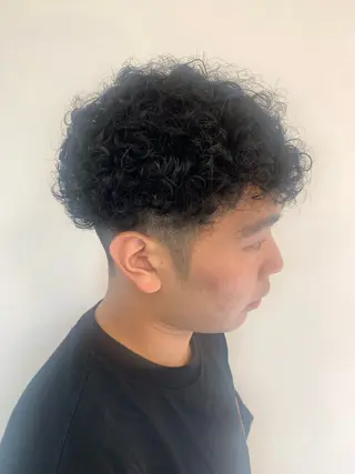 パーマ メンズ 福島 純子のヘアスタイル