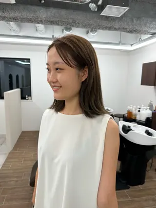 ミディアム カラー キッズ オトナヘア🌸 harukaのヘアスタイル