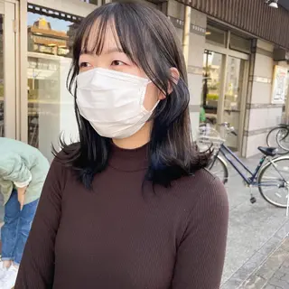 ミディアム カラー 高橋 みく/ minim 暖色のヘアスタイル