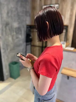 カラー パーマ AIconic nagoya所属・縮毛矯正/ レイヤー/ミディアムのヘアスタイル