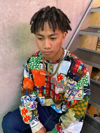 ショート カラー パーマ ヘアアレンジ メンズ キッズ ネイル マツエク・マツパ アイブロウ 中元 淳のヘアスタイル