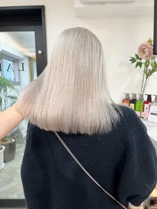 ミディアム ✨ハイトーン/シール エクステ✨♠優羽のヘアスタイル