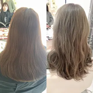 ロング カラー 店長/mao/ 前髪/顔周りカットのヘアスタイル