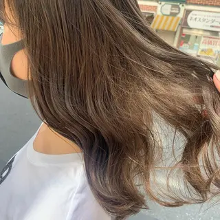 セミロング カラー 韓国ヘア🦋 MIYUのヘアスタイル