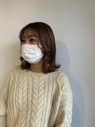 ミディアム カラー GOODDAY ヘアサロンのヘアスタイル