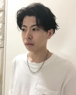 パーマ ヘアアレンジ メンズ ainico+所属・メンズ特化✂️栗原 侑也のヘアスタイル