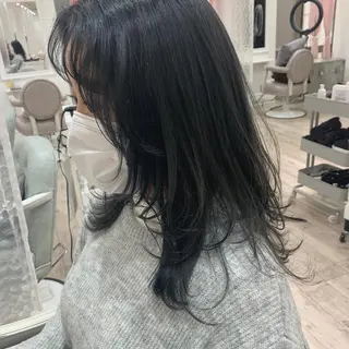 セミロング カラー HARUKA韓国ヘア /Luana梅田のヘアスタイル