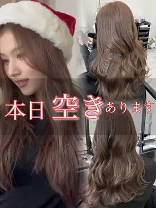 ロング カラー 堀江/透明感 ベージュ/白川幸太のヘアスタイル