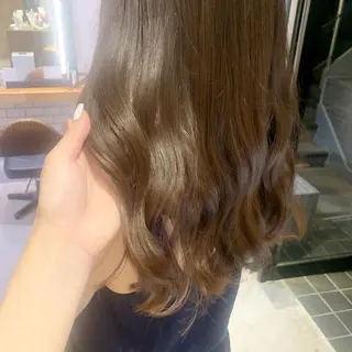 ロング カラー ヘアアレンジ 髪質改善/縮毛矯正 艶カラー/珠聡のヘアスタイル