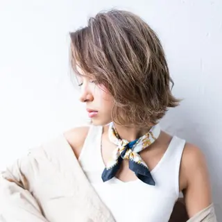 ミディアム カラー Ash 店長 木村 和人のヘアスタイル
