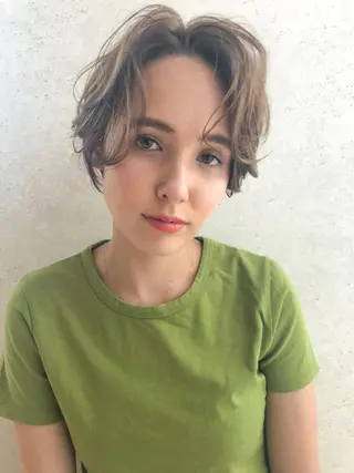 ショート カラー 髪質改善/艶髪特化 /柔らかさ/清水翔矢のヘアスタイル