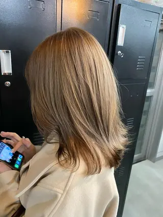 ミディアム 艶カラー💎 髪質改善🎈アトワのヘアスタイル