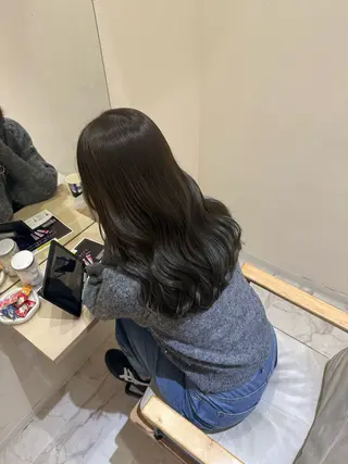 ロング 【ボブ/透明感カラー 】🎀上村美緒🎀のヘアスタイル