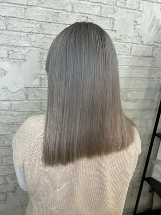 セミロング カラー エクステ＆艶カラー 🎀YURINA🎀のヘアスタイル