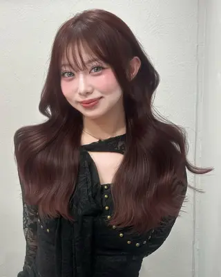 ロング カラー 𝑺𝑨𝑨𝒀𝑨 色気網紅韓国Hairのヘアスタイル