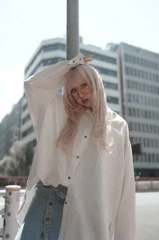 ロング カラー 💖大人韓国ヘア💖 韓国艶カラー【銀座】のヘアスタイル