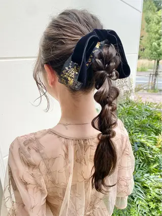 ロング ヘアアレンジ 艶髪カラー✨ デジタルパーマ✨植松のヘアスタイル