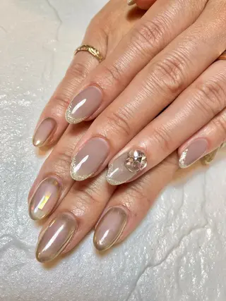 セミロング カラー キッズ ネイル マツエク・マツパ 💎ビューティサロン 湘南　RIRAN💎のネイルデザイン