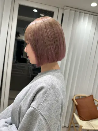 ショート カラー 透明感/ベージュ /kazui🐈のヘアスタイル
