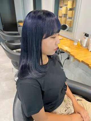 ロング NANAMI🩵 大人可愛い韓国ヘアのヘアスタイル