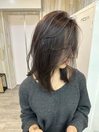 セミロング KEIGO/ ブリーチ、矯正特化のヘアスタイル