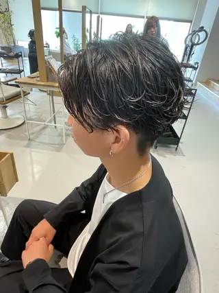 ミディアム パーマ 樋口 令惟のヘアスタイル