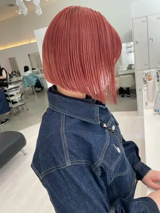 ショート カラー ヘアアレンジ GO TODAY  SHAiRE SALON岡山所属・Sana/ 耳ツボ/インナーのヘアスタイル