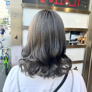 ロング カラー ヘアアレンジ 透け上品ハイトーン 職人ゆうと🤍のヘアスタイル