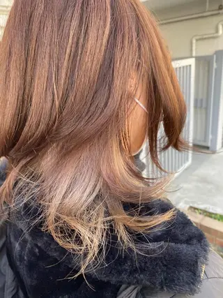 ミディアム カラー お任せヘア☘️☘️ 及川渚のヘアスタイル