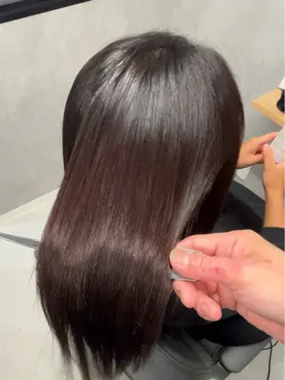 ミディアム 透明感カラー特化/ 顔まわり特化/辻部のヘアスタイル