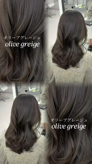 ロング カラー 韓国ヘア/レイヤー/ 顔まわり足立遥奈のヘアスタイル