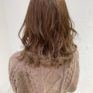 セミロング カラー 🫧透明感カラー/ ボブ/小笠原汐海🪽のヘアスタイル