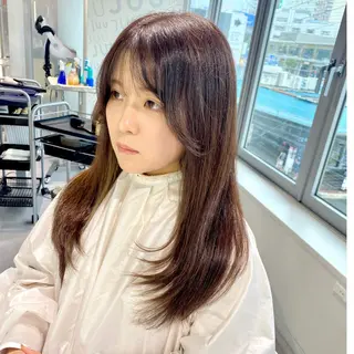 セミロング 森 隆秀/韓国ヘアのヘアスタイル